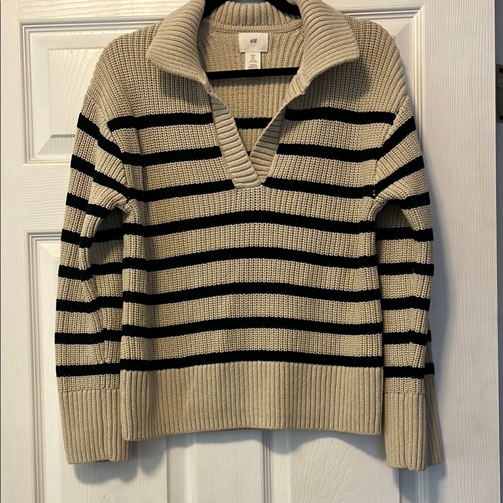H&M Striped Knit Sweater